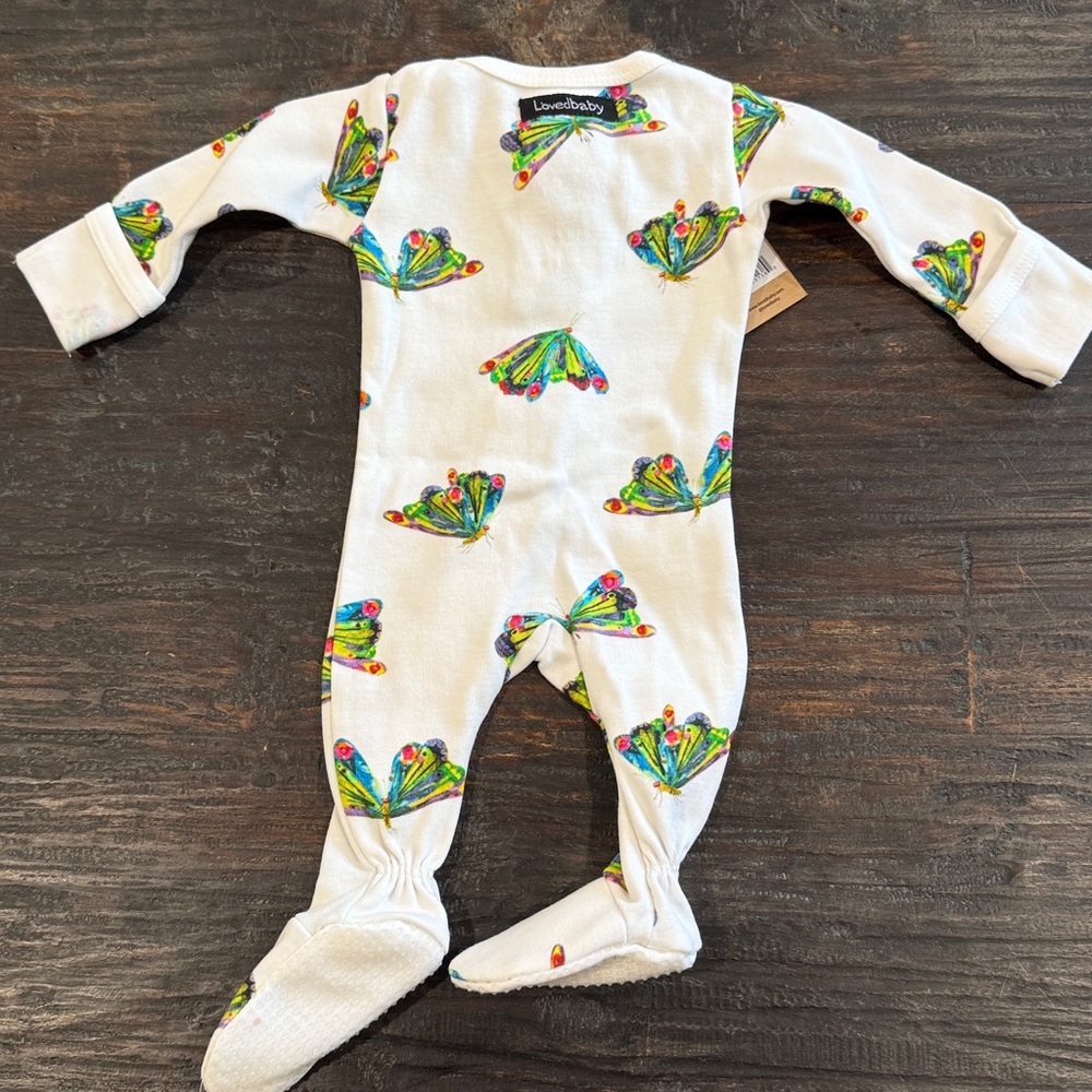 L'ovedbaby White Footed One-Piece Butterfly Organic — image 6 of 8